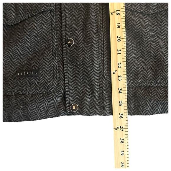 Cookies Designer Streetwear Wool Full Zip Coat Men’s S - Urban Preppy Luxury Y2K - Picture 14 of 16